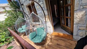 Balkón nebo terasa v ubytování Pansion Oscar Summer Garden