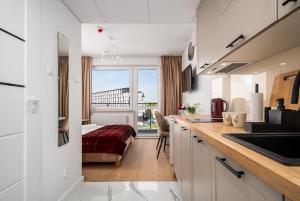 Kuchyň nebo kuchyňský kout v ubytování Pileckiego Residence