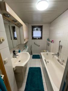 Koupelna v ubytování Ferienwohnung Emma