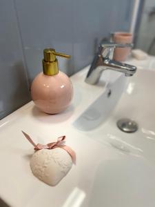 Kylpyhuone majoituspaikassa Chez Colette