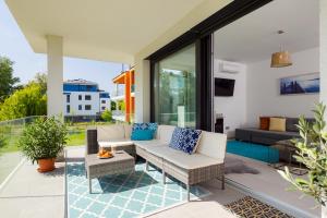 Posezení v ubytování Blue4 Apartment