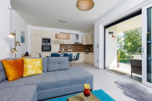 Kuchyň nebo kuchyňský kout v ubytování Blue4 Apartment