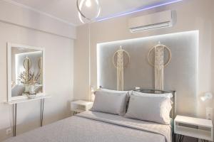 Легло или легла в стая в Pythagorio Blue Street Apartment with Balcony