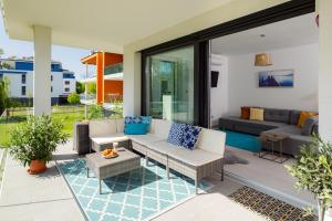 Posezení v ubytování Blue4 Apartment