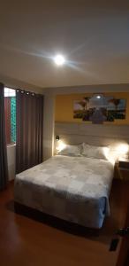 En eller flere senge i et værelse på HOTEL SUDAMERICANA INN
