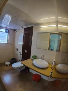 Koupelna v ubytování Gold Villa