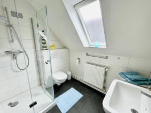 Koupelna v ubytování Haus Schwalbennest