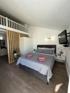 Postel nebo postele na pokoji v ubytování Apartment Lanterna