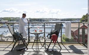 Strömstad Spa & Resort的阳台或露台