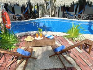 Bazén v ubytování Holbox by Xaloc nebo v jeho okolí