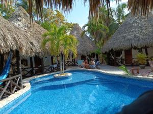 Bazén v ubytování Holbox by Xaloc nebo v jeho okolí
