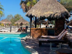 Bazén v ubytování Holbox by Xaloc nebo v jeho okolí