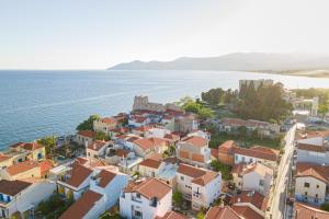 Άποψη από ψηλά του Pythagorio Blue Street Apartment with Balcony