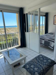 Posteľ alebo postele v izbe v ubytovaní Port Leucate : superbe appartement pleine vue mer