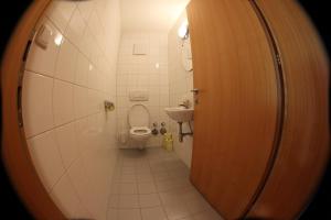 Koupelna v ubytování Monika-Mellau Appartements