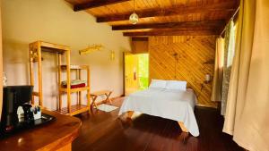 Katil atau katil-katil dalam bilik di El Toucanet Lodge & Restaurante