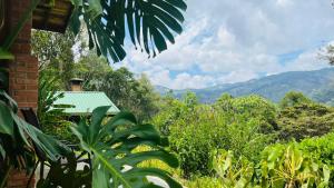 Landskap semula jadi dekat dengan lodge