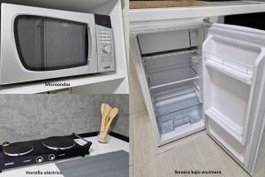 Η κουζίνα ή μικρή κουζίνα στο Primera planta completa, El Álamo