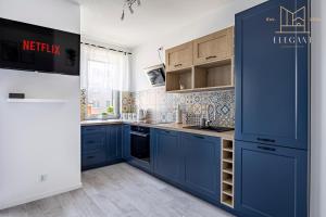 Kuchyň nebo kuchyňský kout v ubytování Premium Apartment Mechaniczna 5W