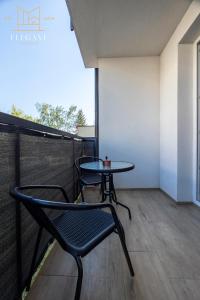 Balkón nebo terasa v ubytování Premium Apartment Mechaniczna 5W