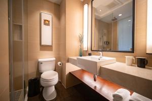 Koupelna v ubytování SSAW Boutique Hotel Shanghai Yilin + 37 fotografií