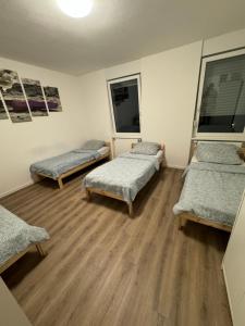 Postel nebo postele na pokoji v ubytování Reisende Ecke