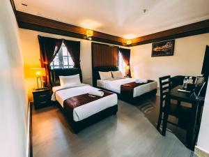 Postel nebo postele na pokoji v ubytování Seriental Hotel I check in 3pm-11pm only