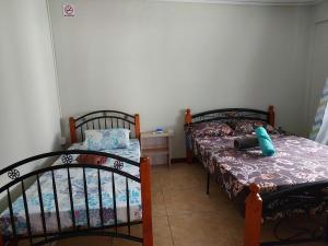 Tempat tidur dalam kamar di Villa Elyza