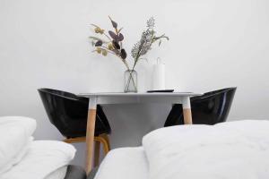 Ένα ή περισσότερα κρεβάτια σε δωμάτιο στο Nice Holiday Apartment 7 At Solgaarden, Årsdale