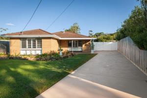 Bygningen som feriehuset ligger i