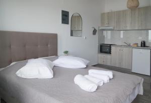 Kuchyň nebo kuchyňský kout v ubytování Soso's Apartments -Vacations Next to the Beach