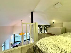Posteľ alebo postele v izbe v ubytovaní Evergreen Sopot House
