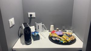 a white table with food on top of it at Le Suite Piazza Nuova in Foggia
