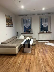 Posezení v ubytování Apartament Muszelka