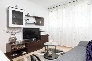 Una televisión o centro de entretenimiento en Apartment STANIĆ - "Home away from home"