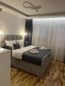 Postel nebo postele na pokoji v ubytování Maja lux