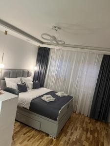 Postel nebo postele na pokoji v ubytování Maja lux