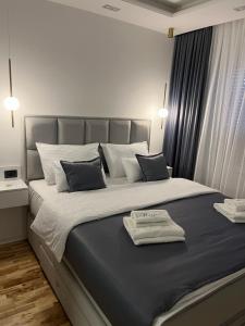 Postel nebo postele na pokoji v ubytování Maja lux