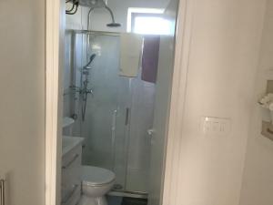 a bathroom with a shower and a toilet at Apartment 877-2 in Bibinje +35 photos