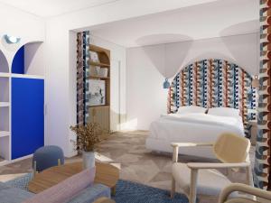 Mercure Quiberon Hotel and Spaにあるベッド