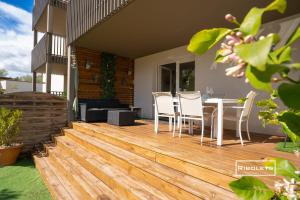 Balkon lub taras w obiekcie T2 climatisé avec WIFI et piscine