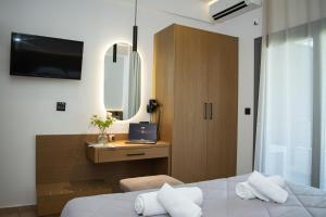 Postel nebo postele na pokoji v ubytování Hotel Golden Sun