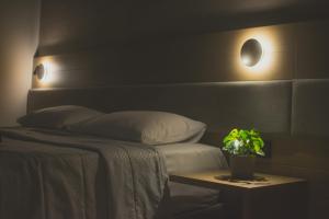 Postel nebo postele na pokoji v ubytování Hotel Golden Sun