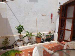 Patio lub wspólna przestrzeń na świeżym powietrzu w obiekcie Estepona - Playa - 1 dormitorio con terraza solárium Mi17
