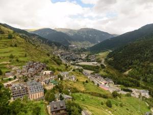 an aerial view of a small town in the mountains at Apartamentos Princesa Park 3000 in Pas de la Casa