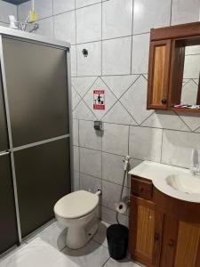 Vonios kambarys apgyvendinimo įstaigoje Pousada Nosso Bosque