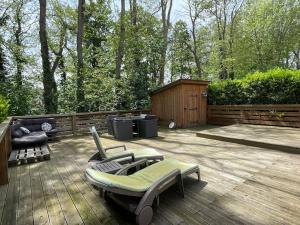 Κήπος έξω από το Appart cosy 4 à 6 pers - parking privé - 5 min Colmar - poêle à pellets - 2 terrasses