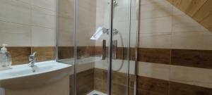 Salle de bains dans l'établissement Apartmány u Bernardů