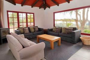 Χώρος καθιστικού στο Casa de Campo en la costa de Pelluhue