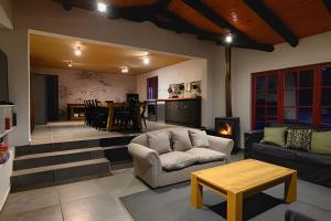 Χώρος καθιστικού στο Casa de Campo en la costa de Pelluhue